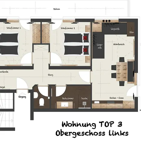 In Near Penkenbahn Lift Lägenhet *